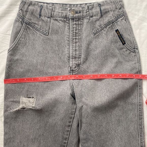 Vintage 80s High Waist Jeans Sz 26/27 waist - Picture 13 of 15